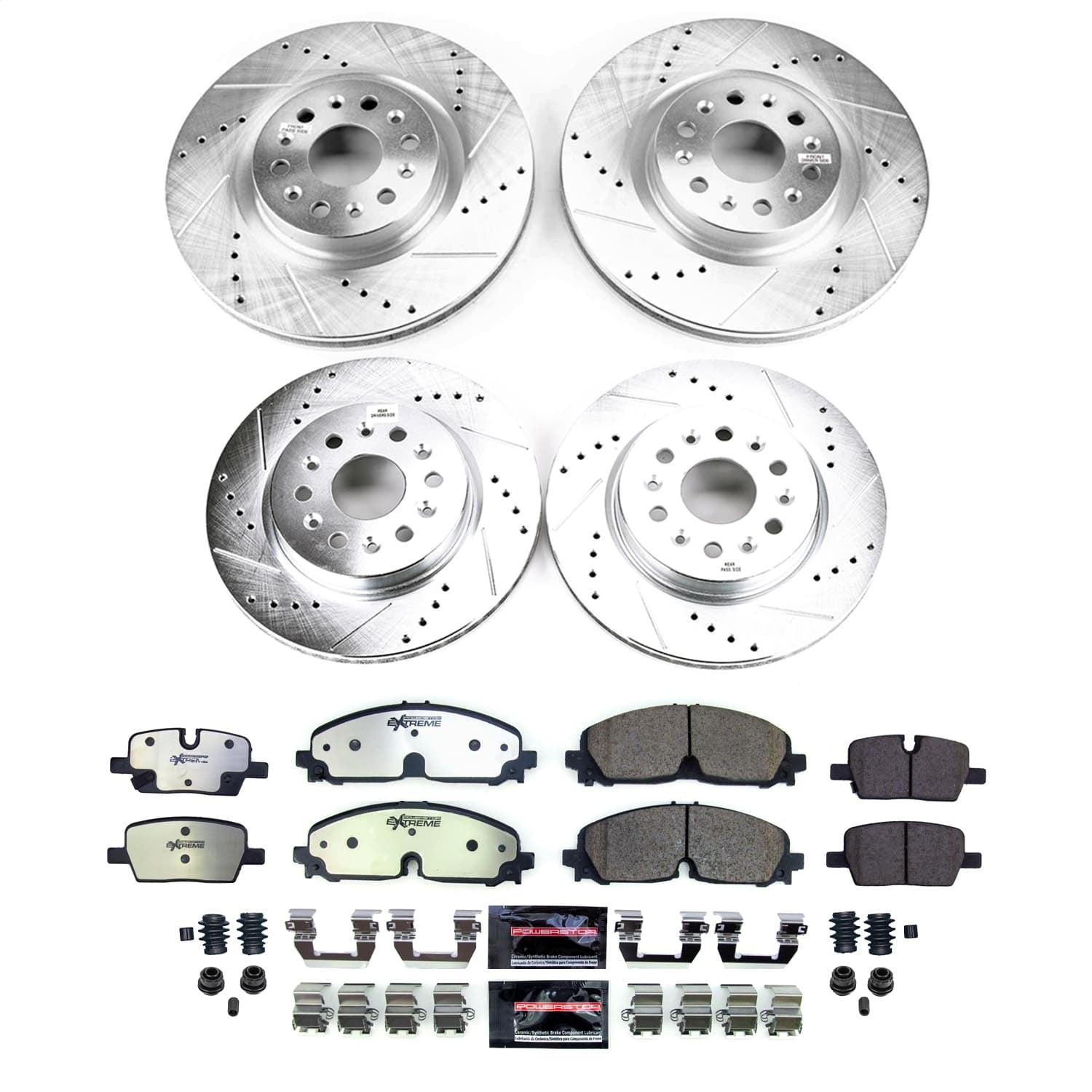 PowerStop Front and Rear Z36 Truck & Tow Brake Kit | Cadillac XT5 (2021–2022) (K8796-36)