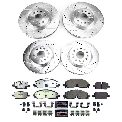 PowerStop Front and Rear Z36 Truck & Tow Brake Kit | Cadillac XT5 (2021–2022) (K8796-36)
