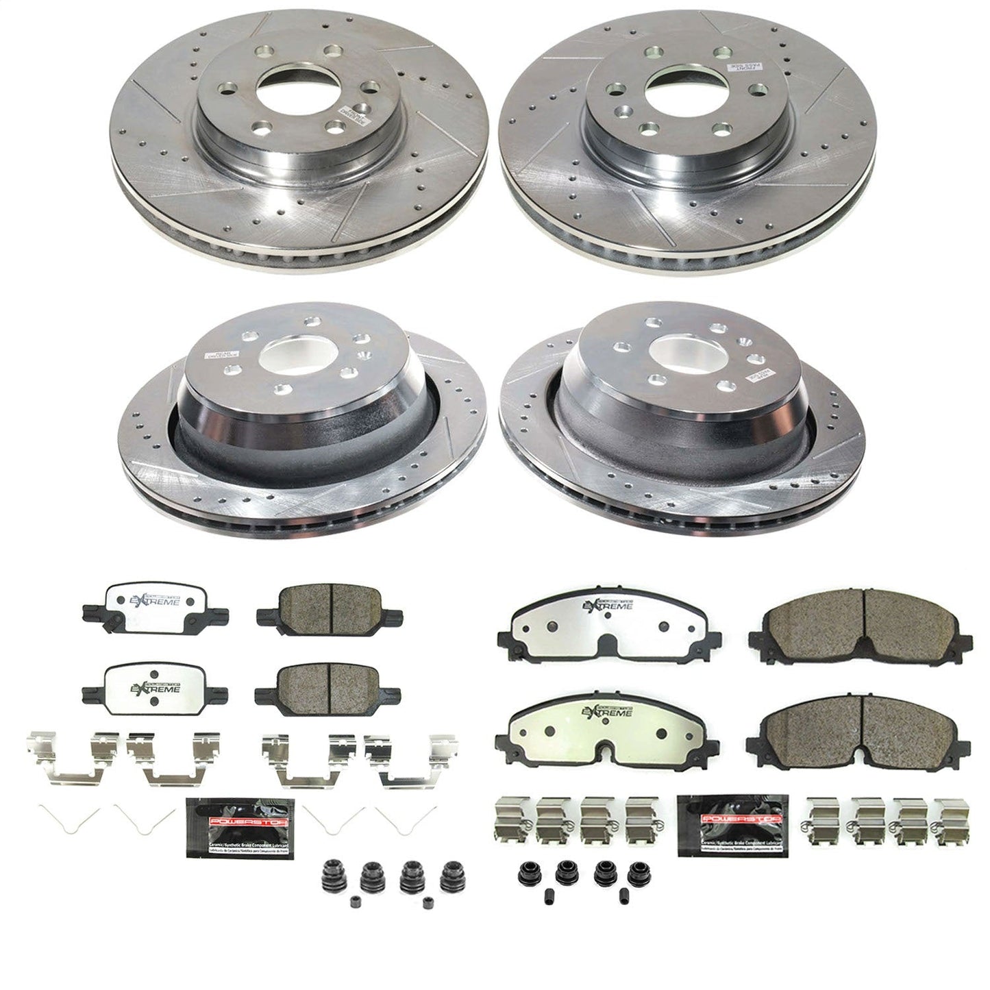 PowerStop Front and Rear Z36 Truck & Tow Brake Kit | Chevrolet Colorado (2021–2022) (K8797-36)