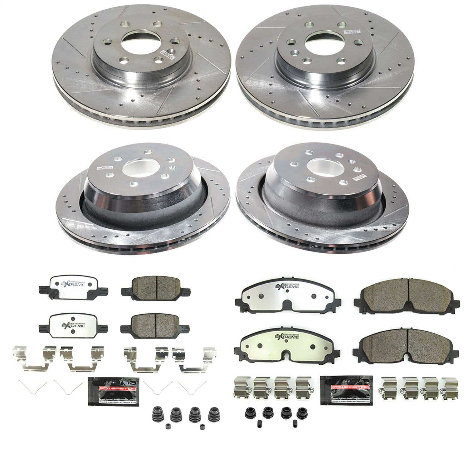 PowerStop Front and Rear Z36 Truck & Tow Brake Kit | Chevrolet Colorado (2021–2022) (K8797-36)