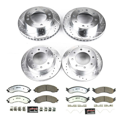 PowerStop Front and Rear Z36 Truck & Tow Brake Kit | GMC Savana 3500 (2021–2022) (K8798-36)