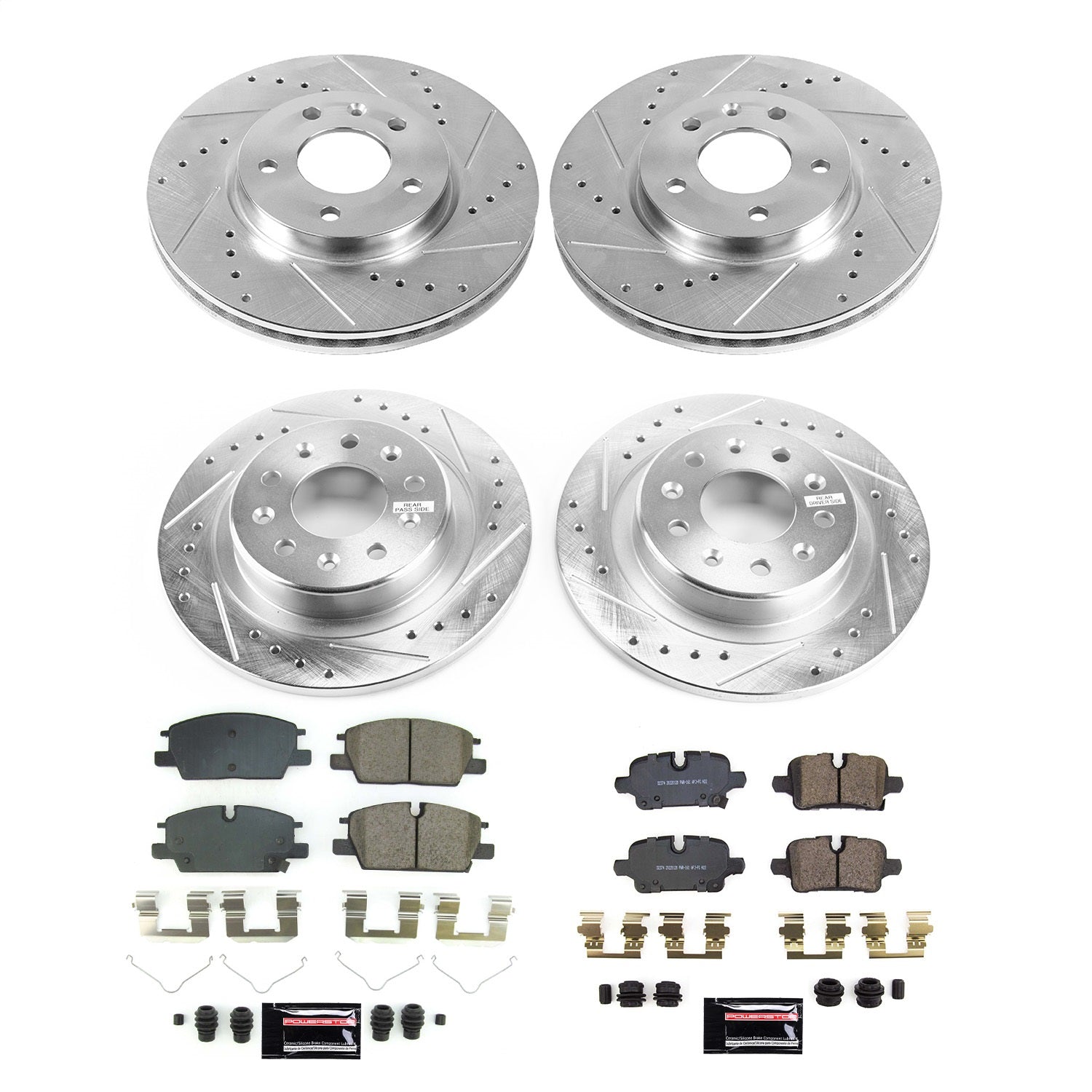 PowerStop Front & Rear Z23 Evolution Brake Kit | Chevrolet Malibu (2021) (K8799)