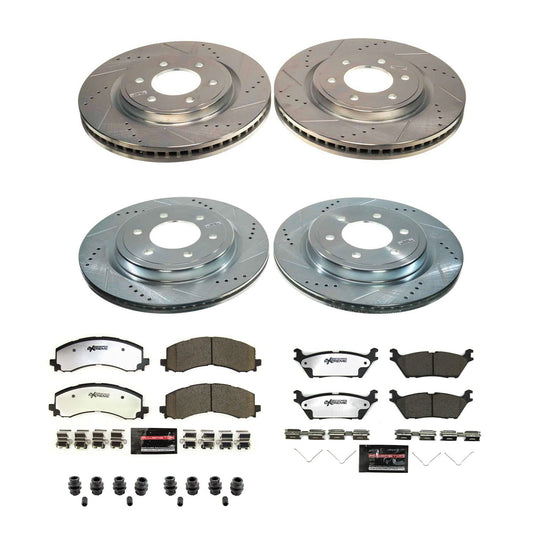 PowerStop Front & Rear Z36 Truck & Tow Brake Kit | Ford F-150 (2021–2022) (K8803-36)