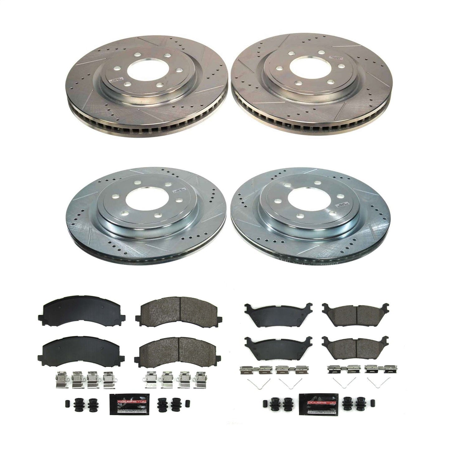 PowerStop Front and Rear Z23 Evolution Brake Kit | Ford F-150 (2021–2022) (K8803)