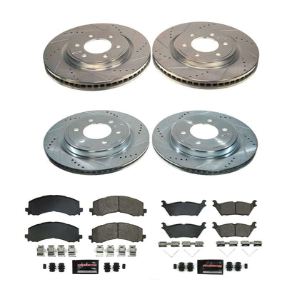 PowerStop Front and Rear Z23 Evolution Brake Kit | Ford F-150 (2021–2022) (K8803)
