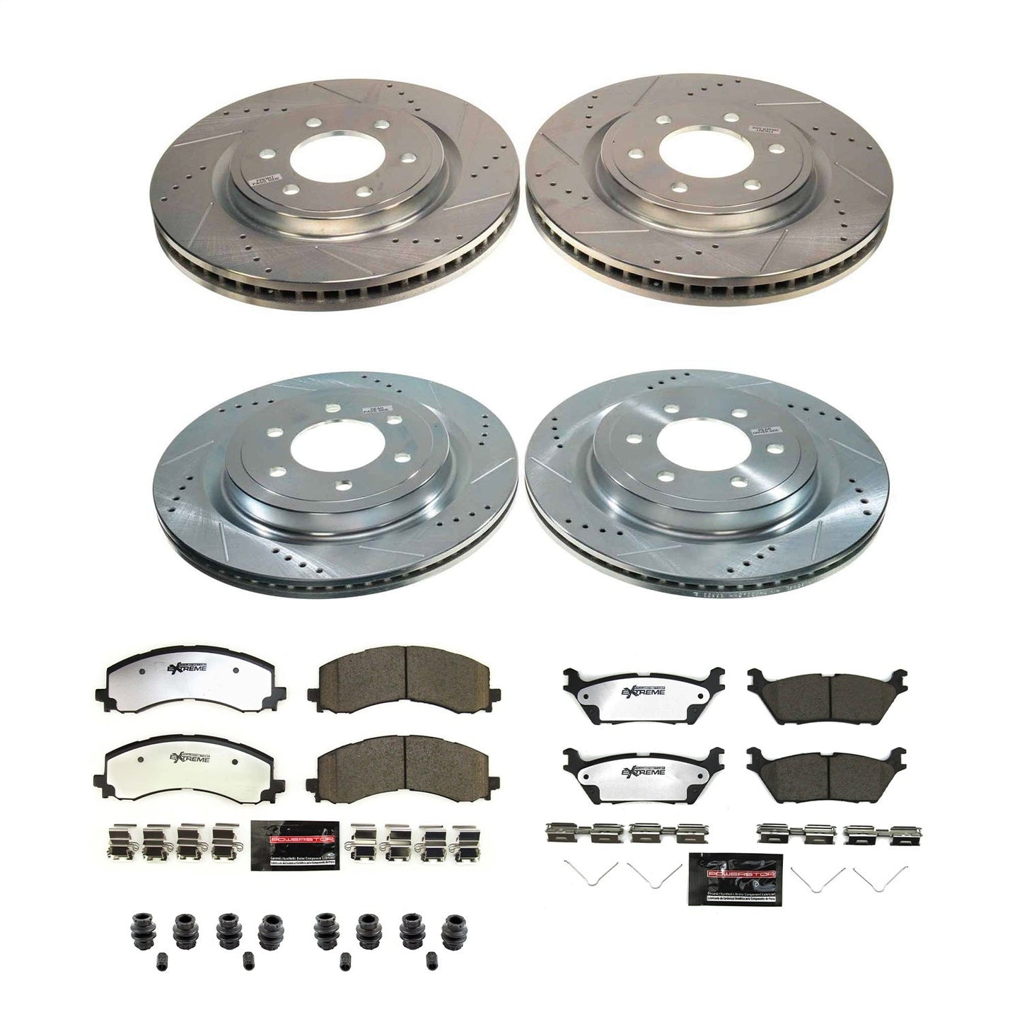PowerStop Front & Rear Z36 Truck & Tow Brake Kit | Ford F-150 (2021–2022) (K8804-36)