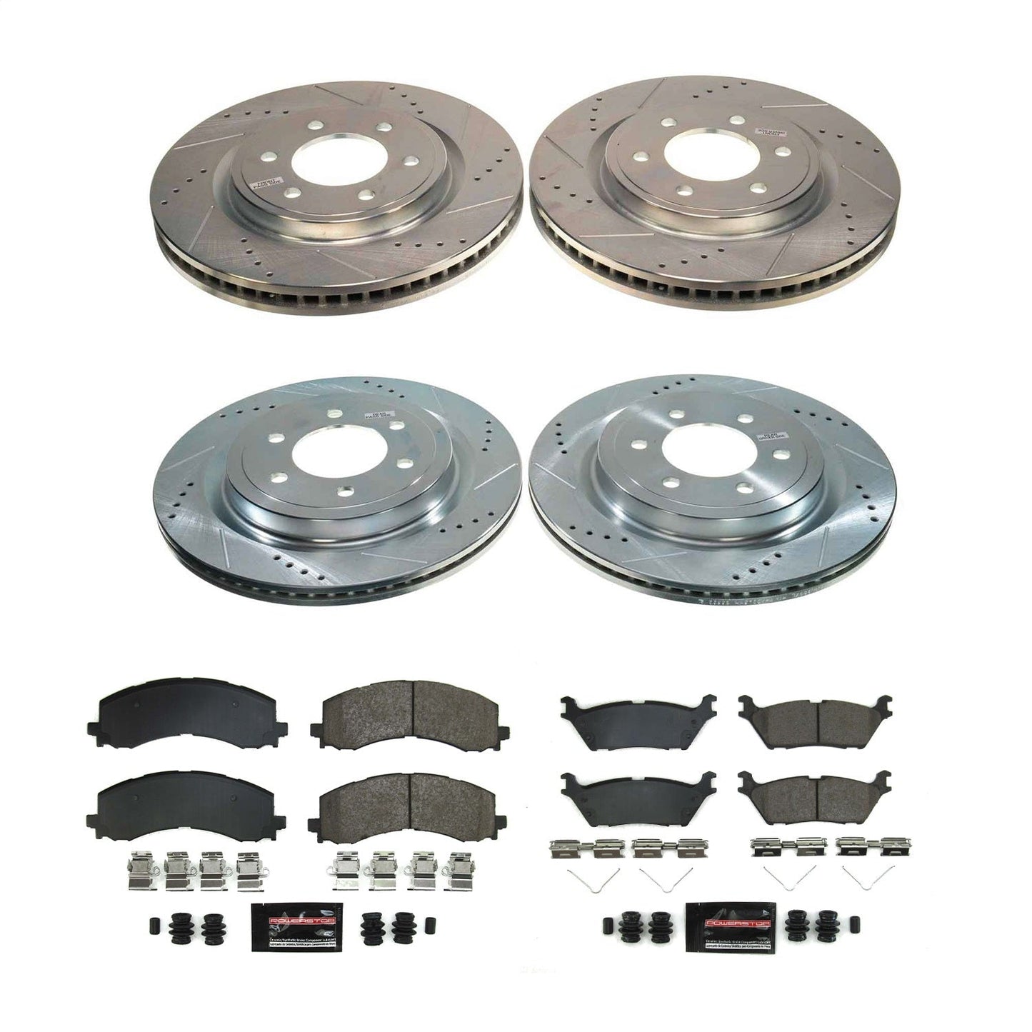 PowerStop Front and Rear Z23 Evolution Brake Kit | Ford F-150 (2021–2022) (K8804)