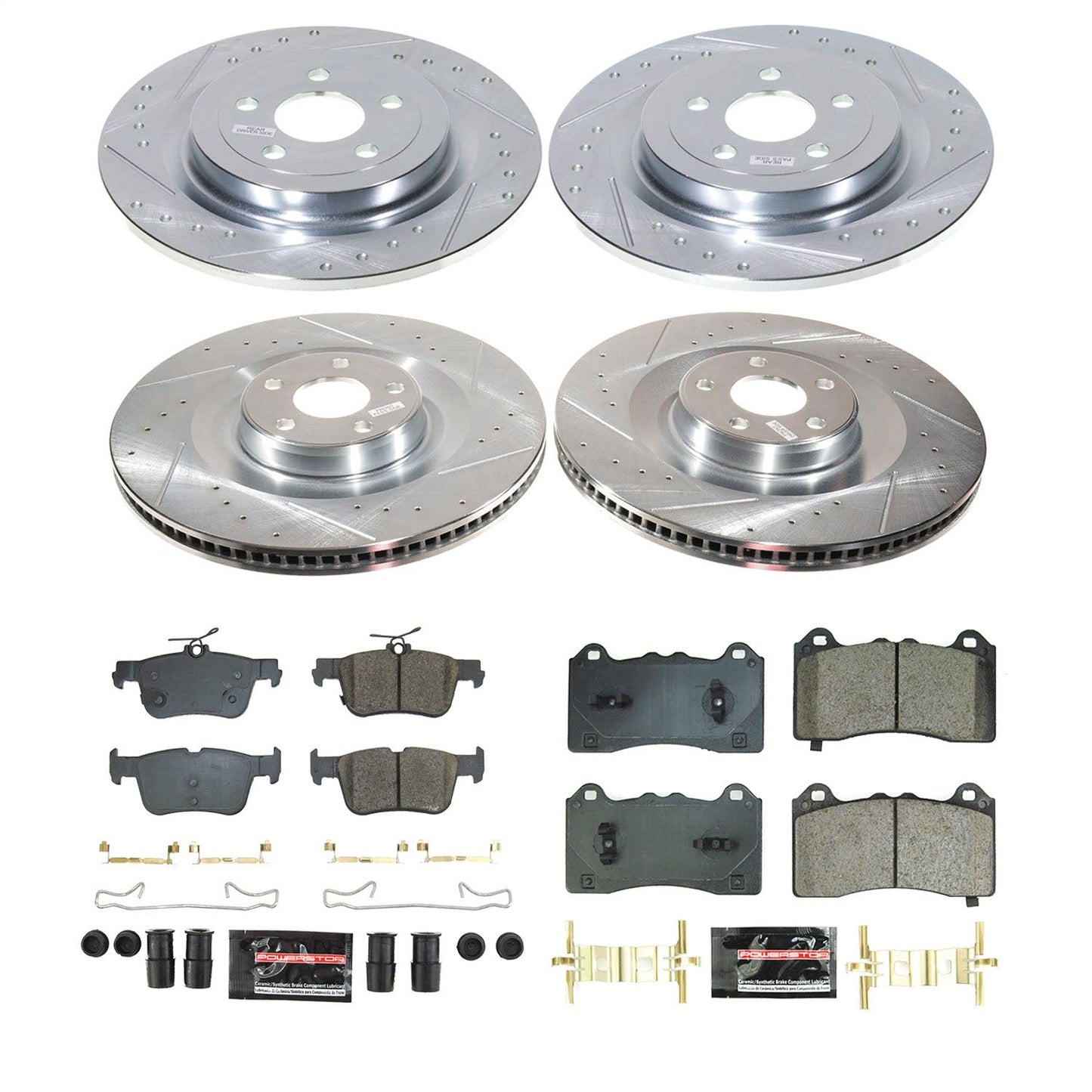PowerStop Front and Rear Z23 Evolution Brake Kit | Ford Mustang Mach-E 2021–2023 (K8805)