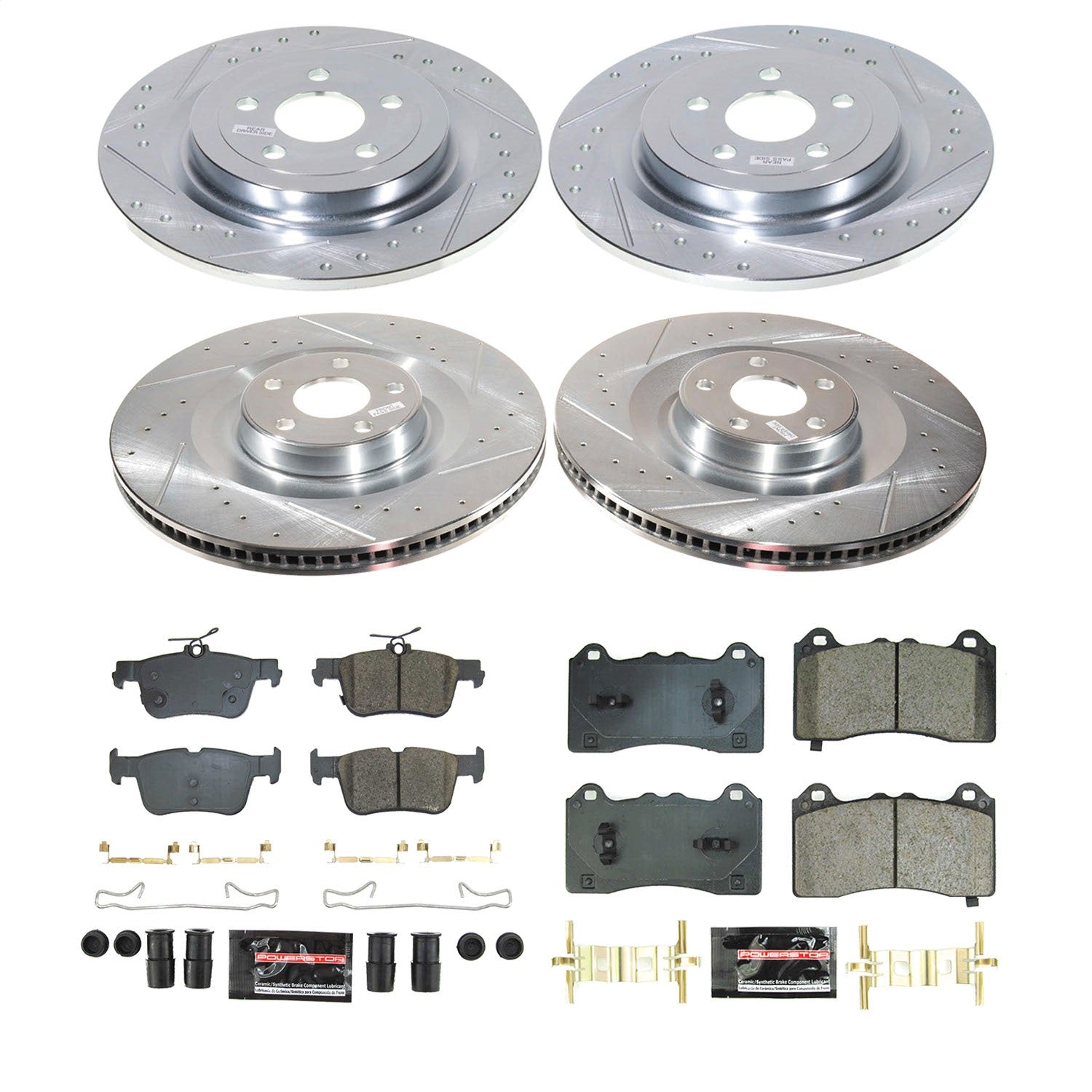 PowerStop Front and Rear Z23 Evolution Brake Kit | Ford Mustang Mach-E 2021–2023 (K8805)