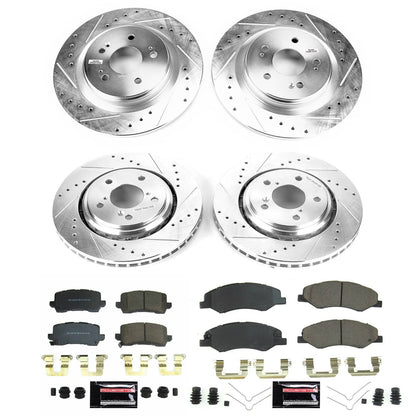 PowerStop Front and Rear Z23 Evolution Brake Kit | Honda Odyssey 2021–2022 (K8807)
