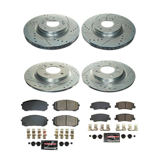 PowerStop Front & Rear Z23 Evolution Brake Kit | Hyundai Sonata 2020–2022 (K8809)