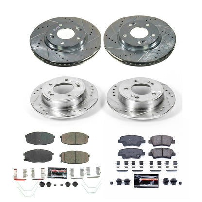 PowerStop Front & Rear Z23 Evolution Brake Kit | Kia Forte 2019–2021 (K8810)