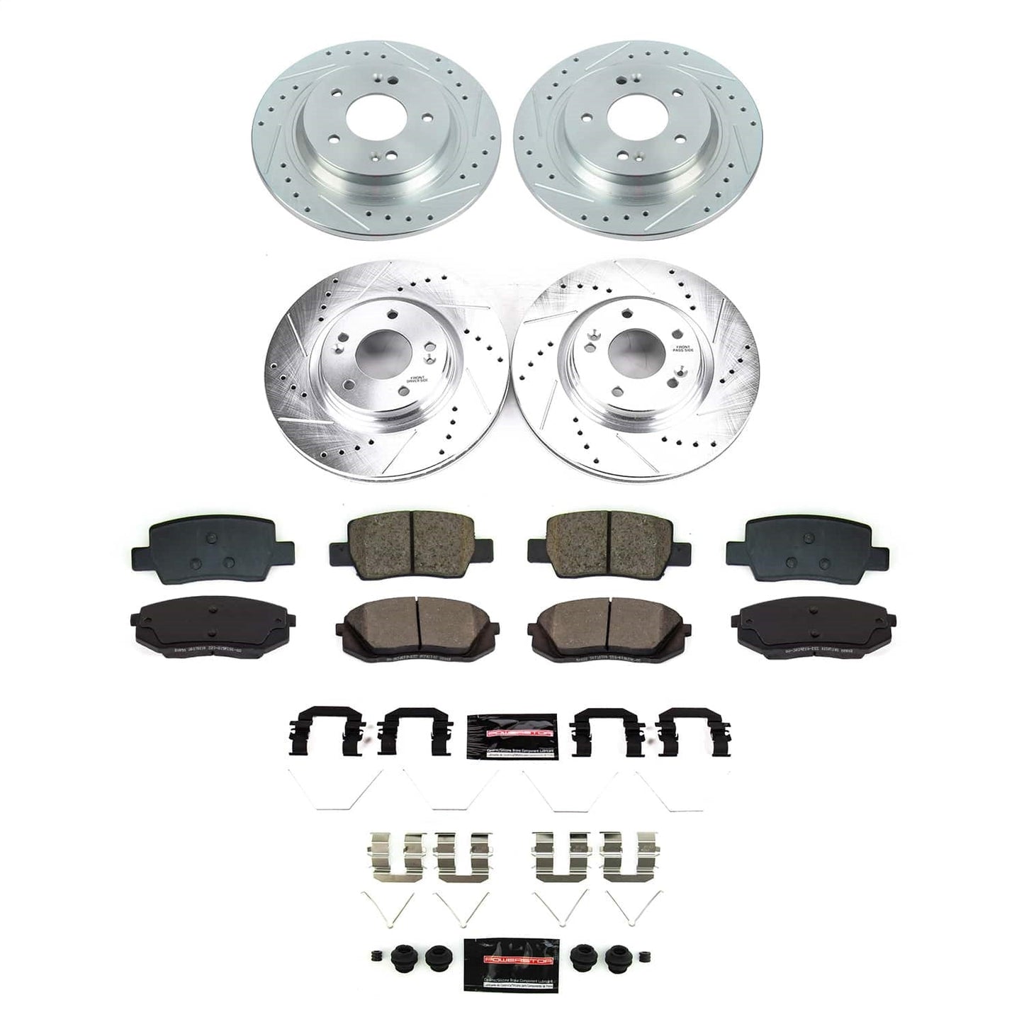 PowerStop Front and Rear Z23 Evolution Brake Kit | Kia Seltos (2021) (K8811)