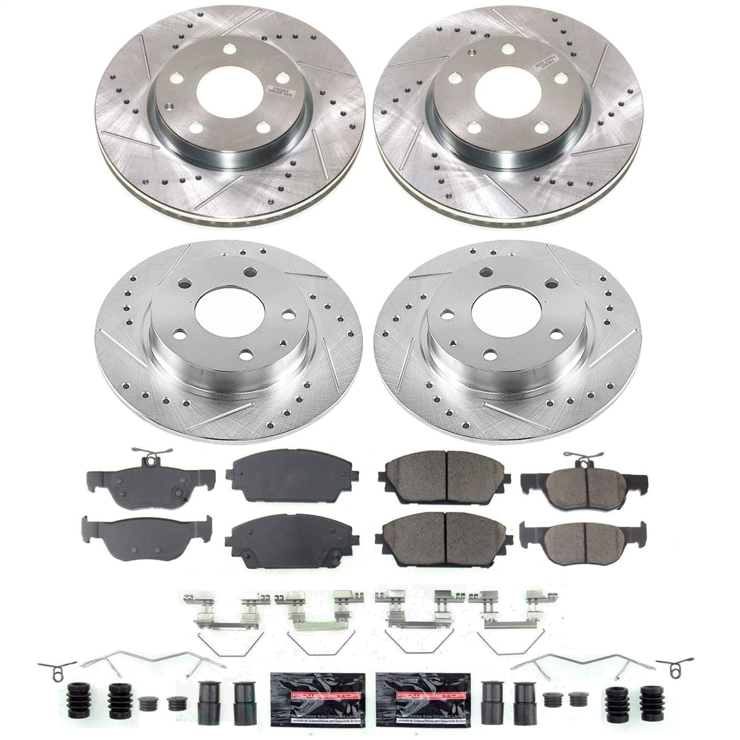PowerStop Front and Rear Z23 Evolution Brake Kit | Mazda 3 2019–2023 (K8814)