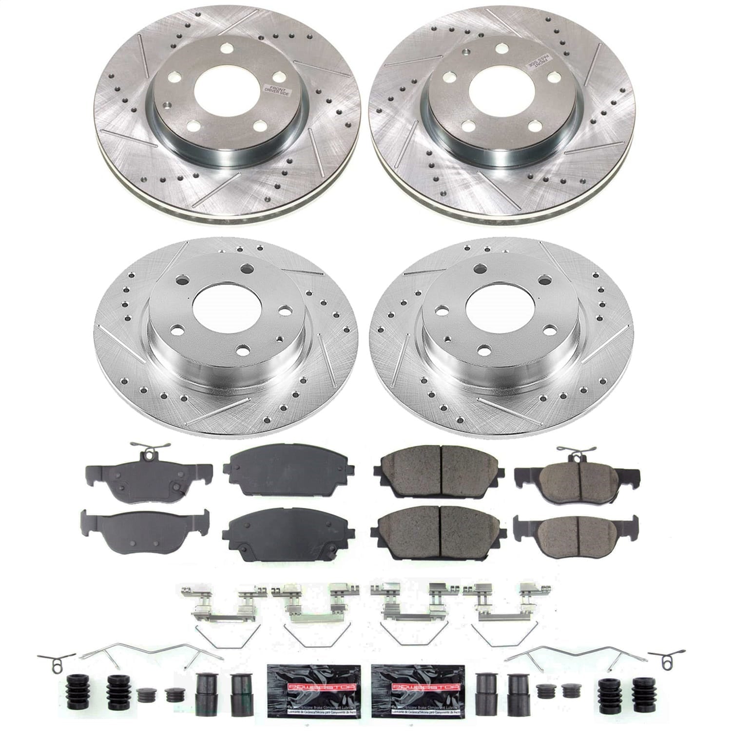 PowerStop Front and Rear Z23 Evolution Brake Kit | Mazda 3 2019–2023 (K8814)