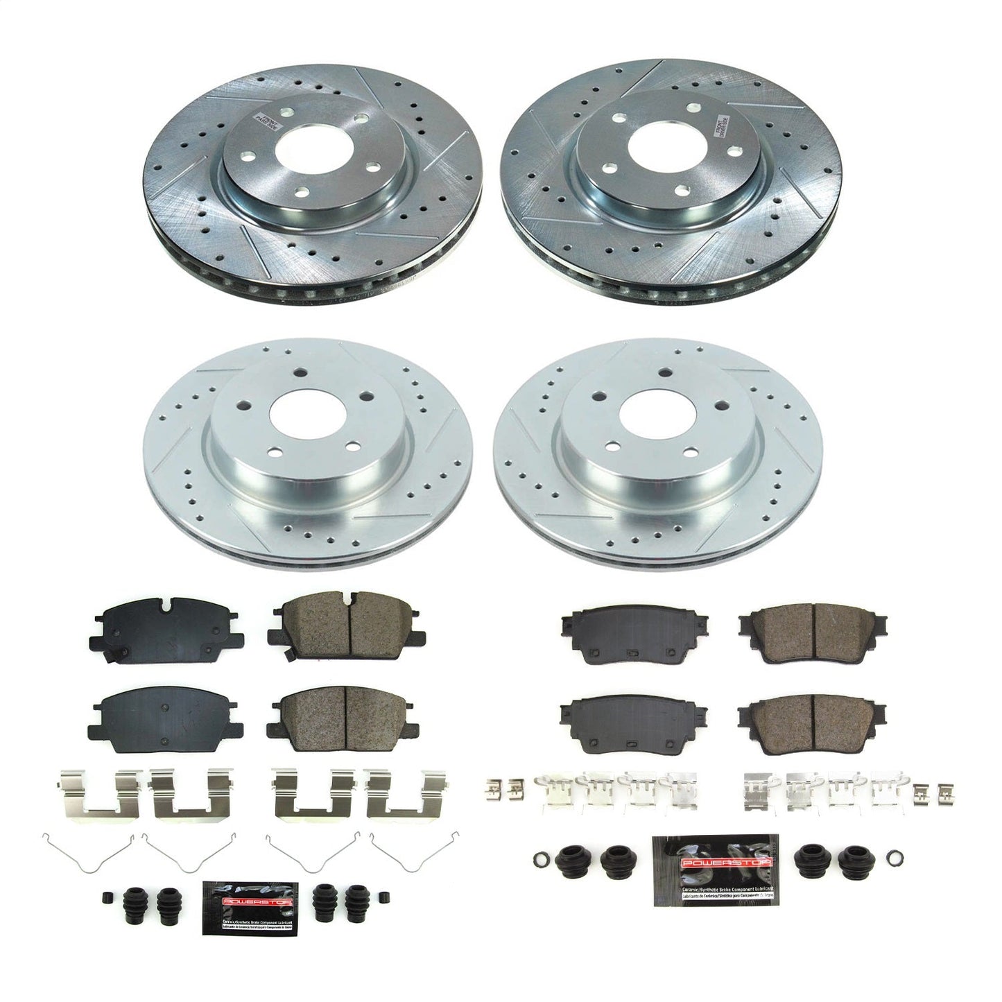 PowerStop Evolution Brake Kit | Nissan Rogue 2021 Front and Rear (K8816)