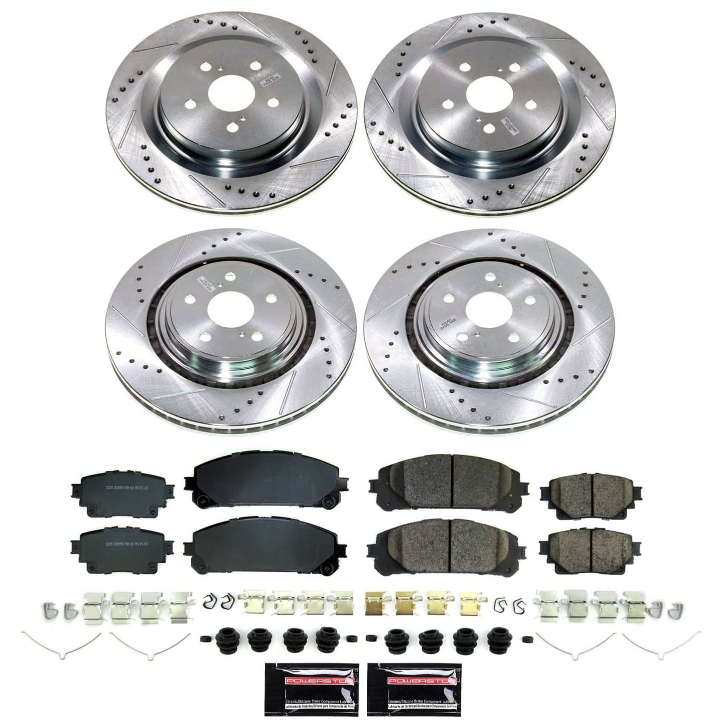 PowerStop Front and Rear Z23 Evolution Brake Kit | Toyota Highlander (2020–2022) (K8817)