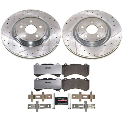 PowerStop Front Z26 Street Warrior Brake Kit | Dodge Durango / Jeep Grand Cherokee (2021–2024 / 2021) (K8838-26)