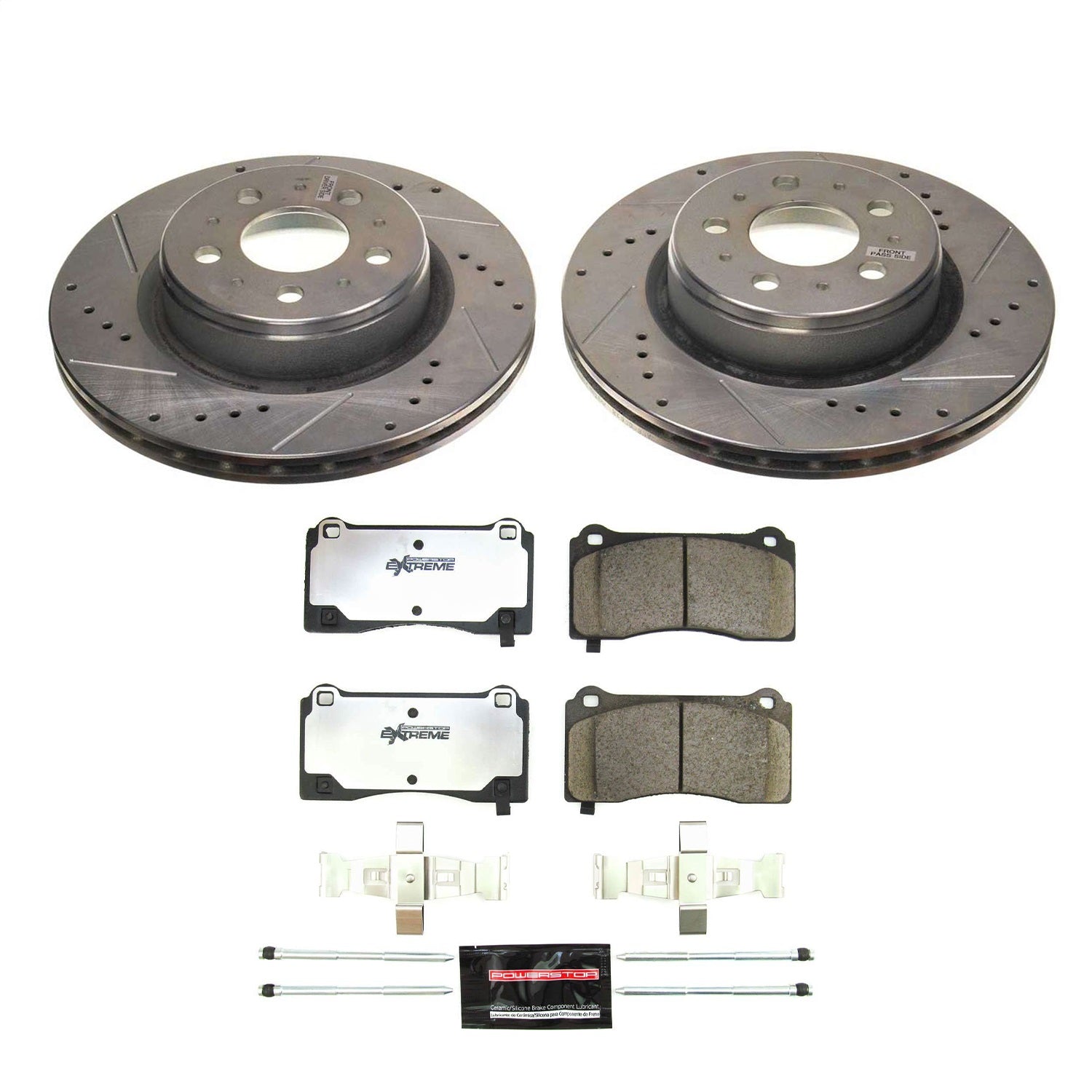 PowerStop Front Z26 Street Brake Kit | Tesla 3 2017–2021 (K8844-26)