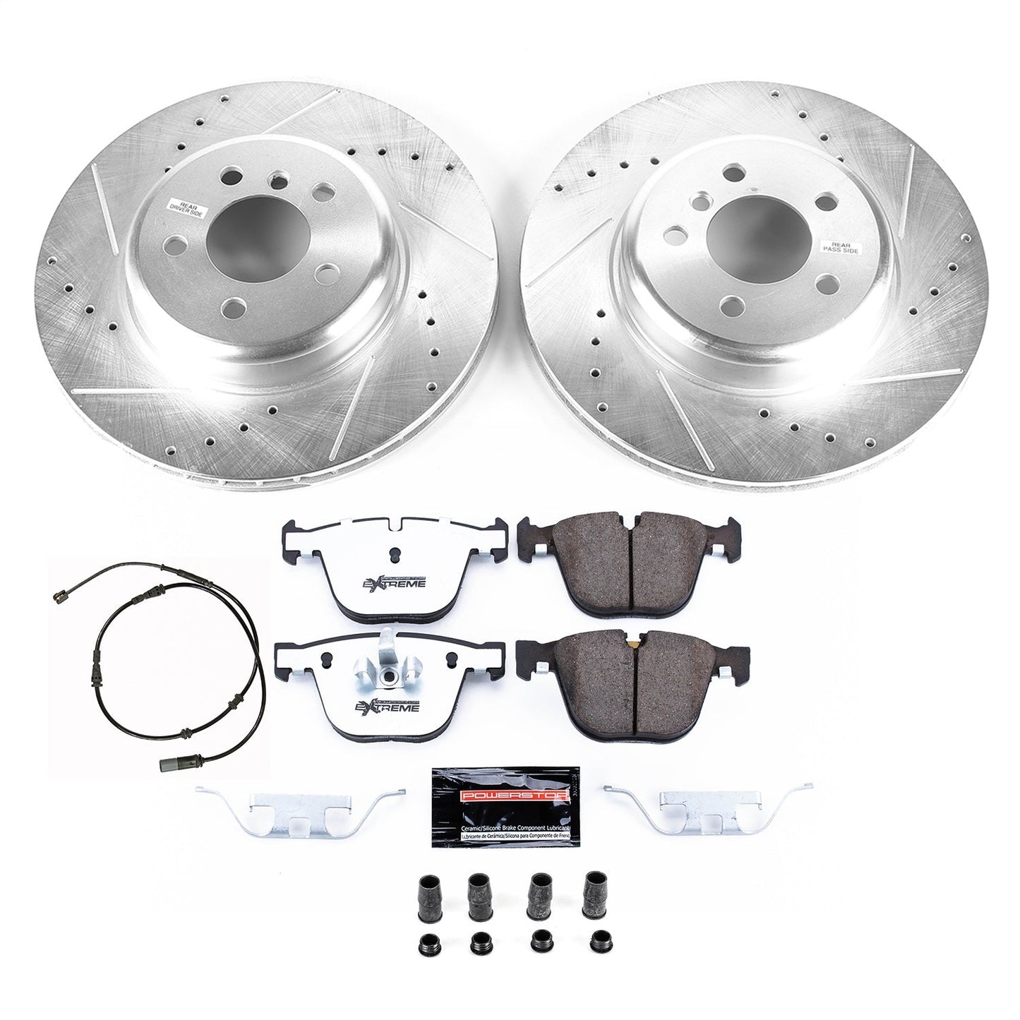 PowerStop Rear Z26 Street Warrior Brake Kit | BMW 740i (2011–2015) (K8848-26)