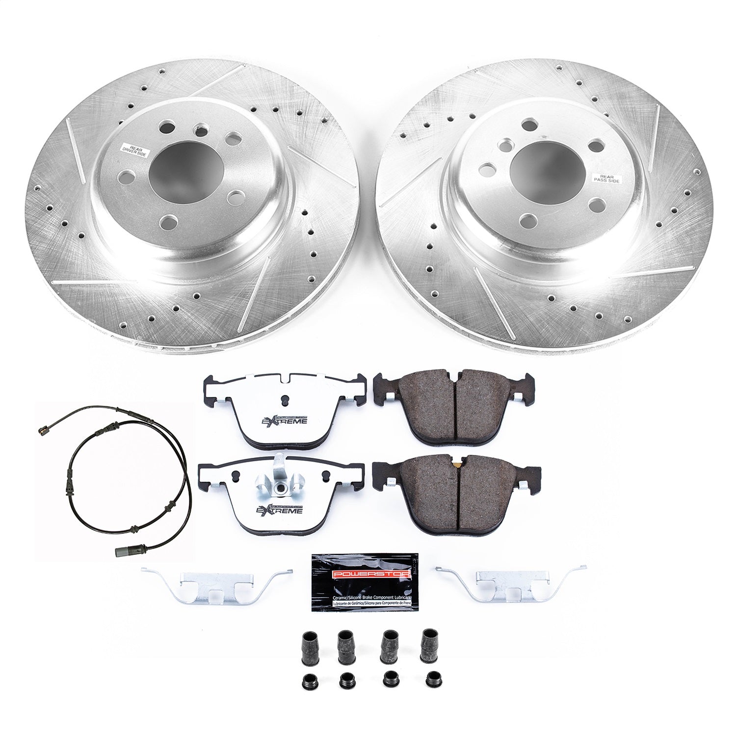 PowerStop Rear Z26 Street Warrior Brake Kit | BMW 740i (2011–2015) (K8848-26)