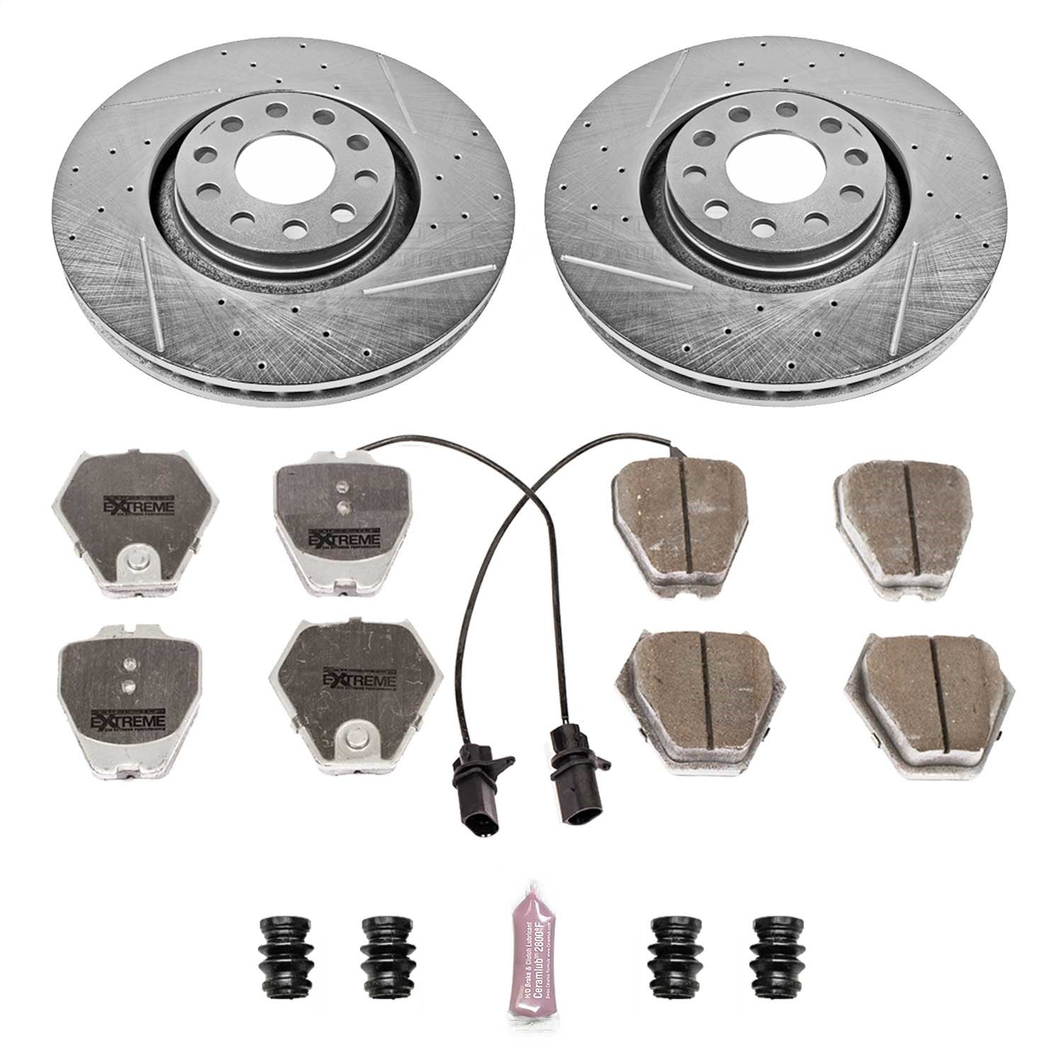 PowerStop Front Z26 Street Warrior Brake Kit | Audi A6 Quattro (2000–2001) (K886-26)
