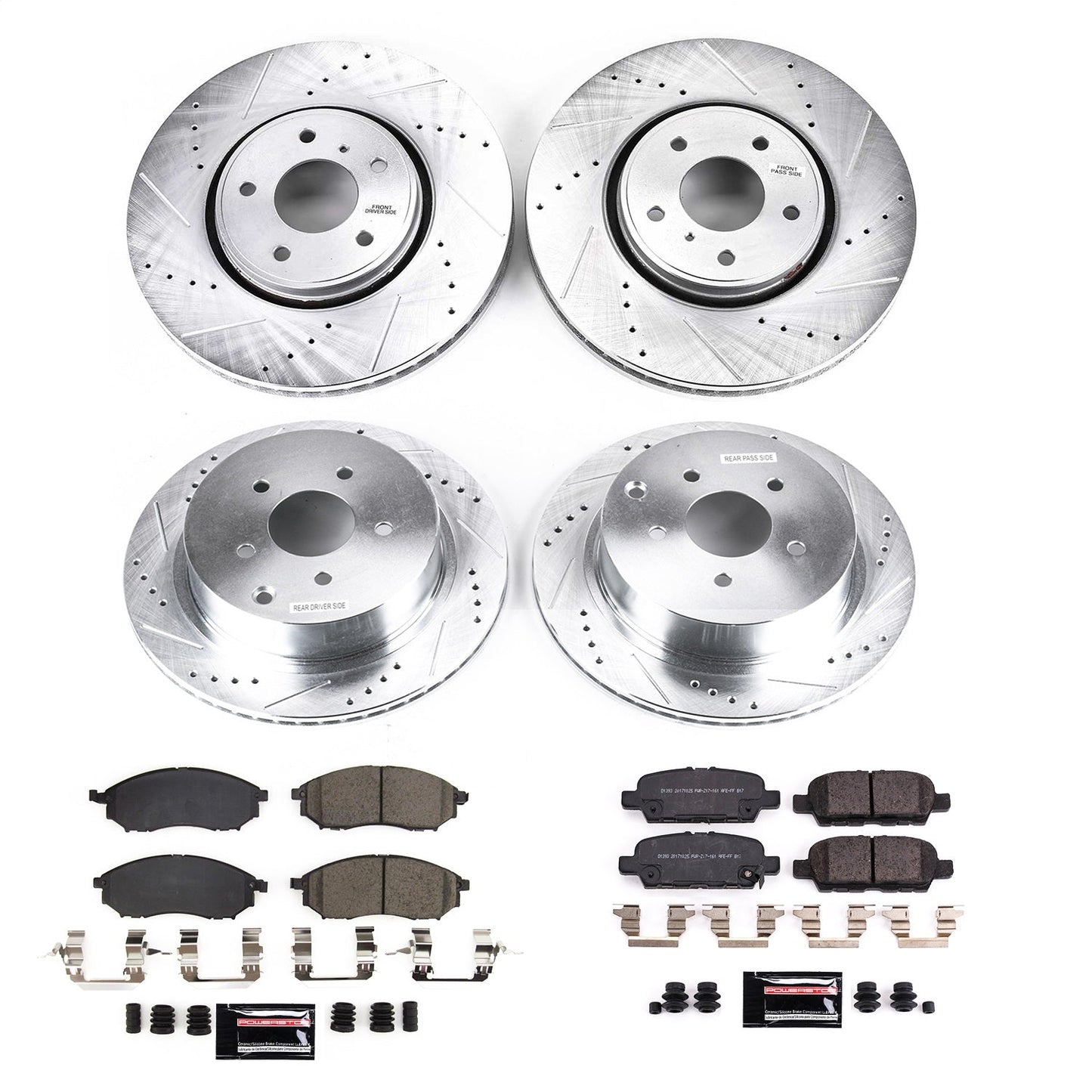 PowerStop Front & Rear Z23 Evolution Brake Kit | Infiniti QX70 (2014) (K8878)
