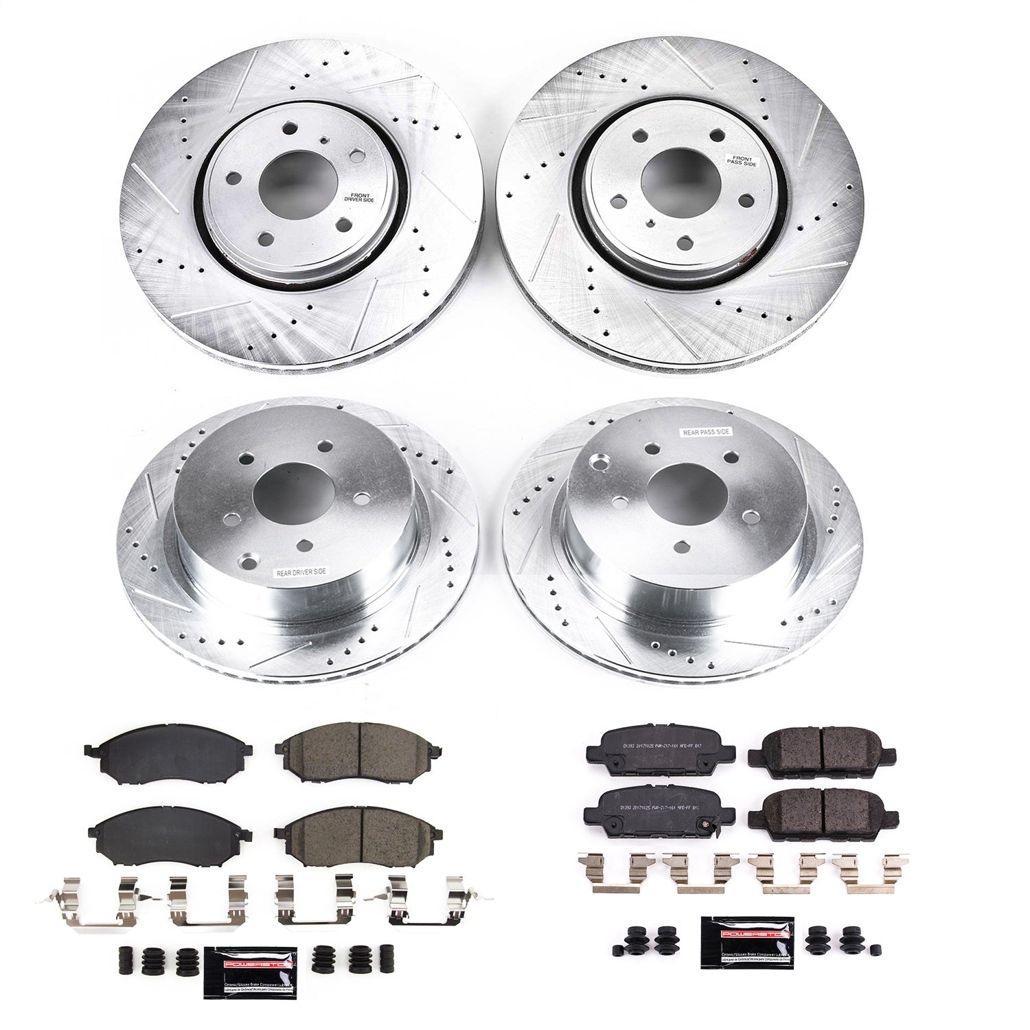 PowerStop Front & Rear Z23 Evolution Brake Kit | Infiniti QX70 (2014) (K8878)