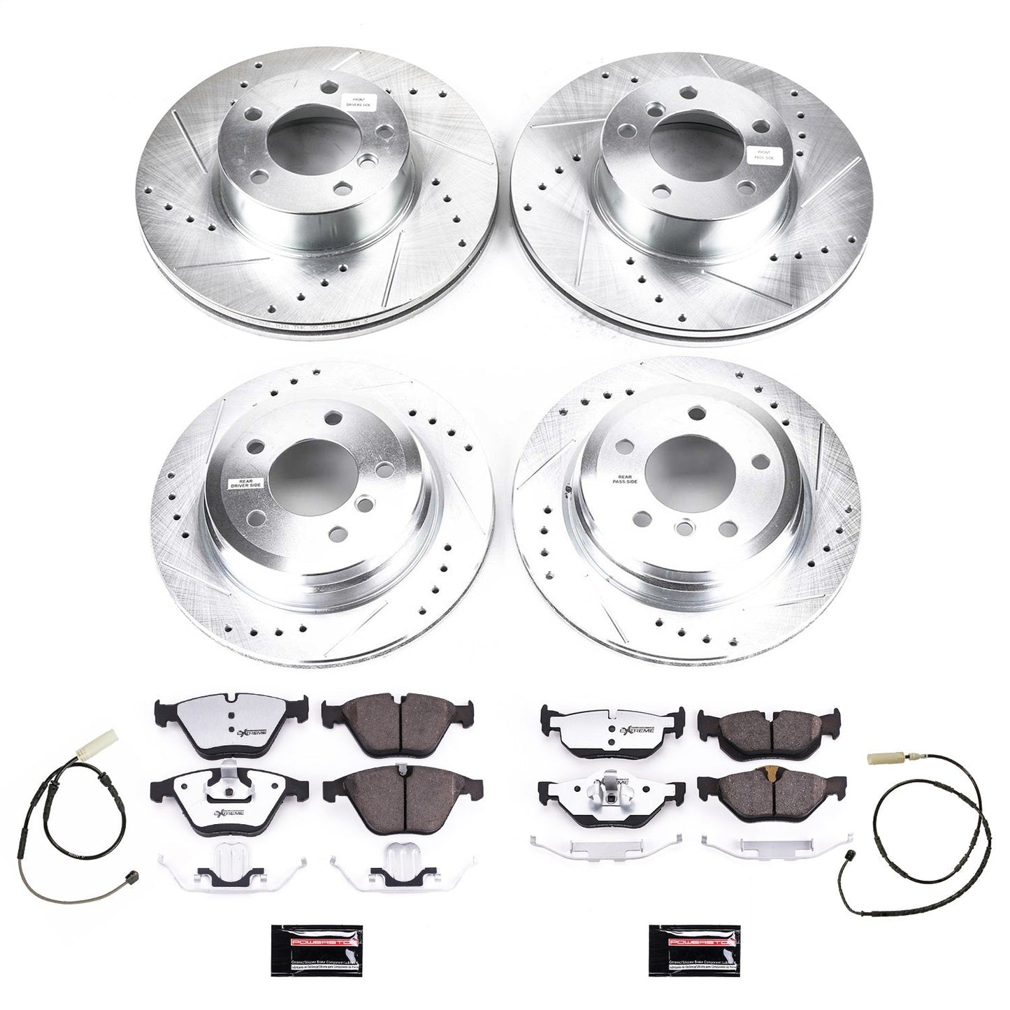 PowerStop Front & Rear Z26 Street Brake Kit | BMW 328i (2011–2013) (K8882-26)