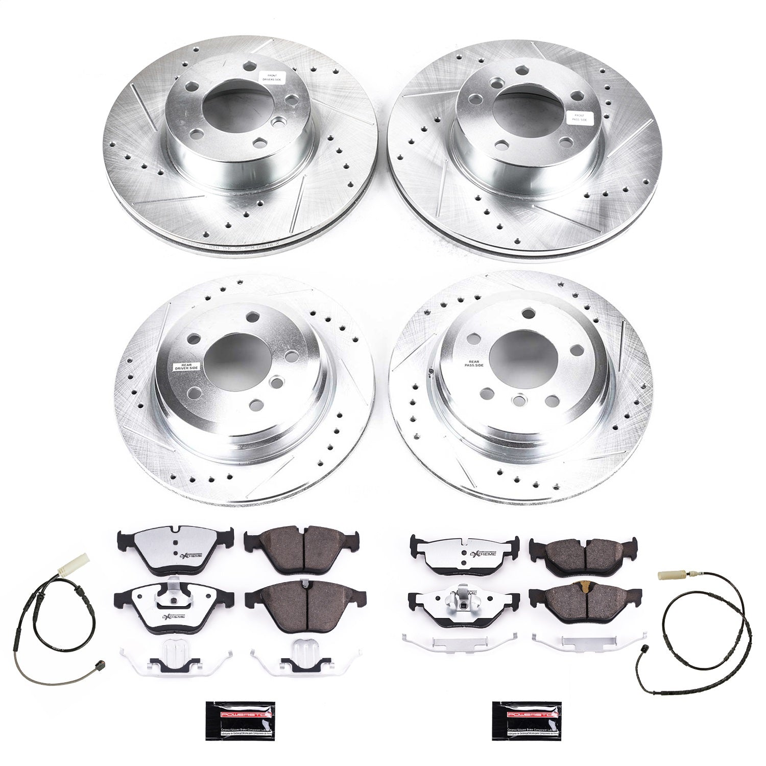 PowerStop Front & Rear Z26 Street Brake Kit | BMW 328i (2011–2013) (K8882-26)