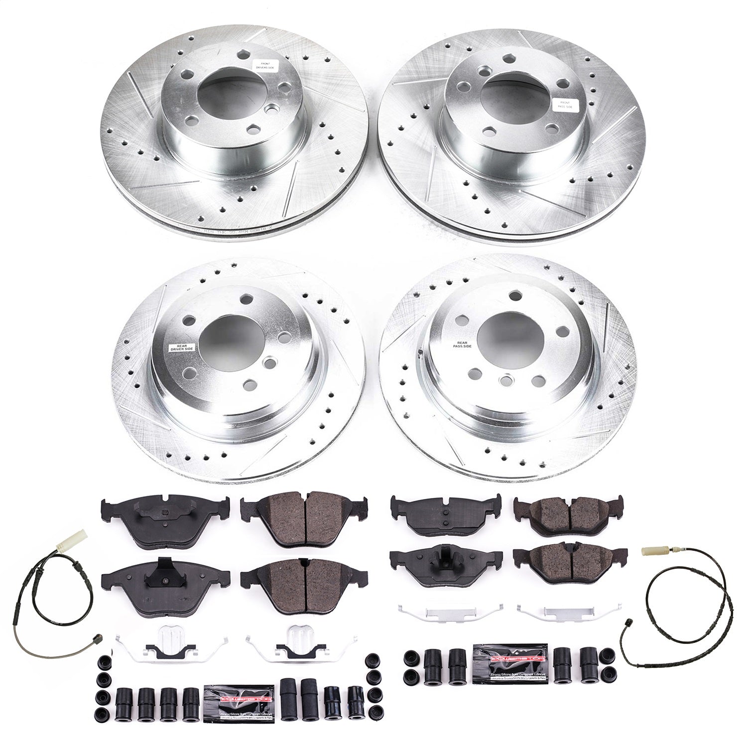 PowerStop Front & Rear Z23 Evolution Brake Kit | BMW 328i (2011–2013) (K8882)