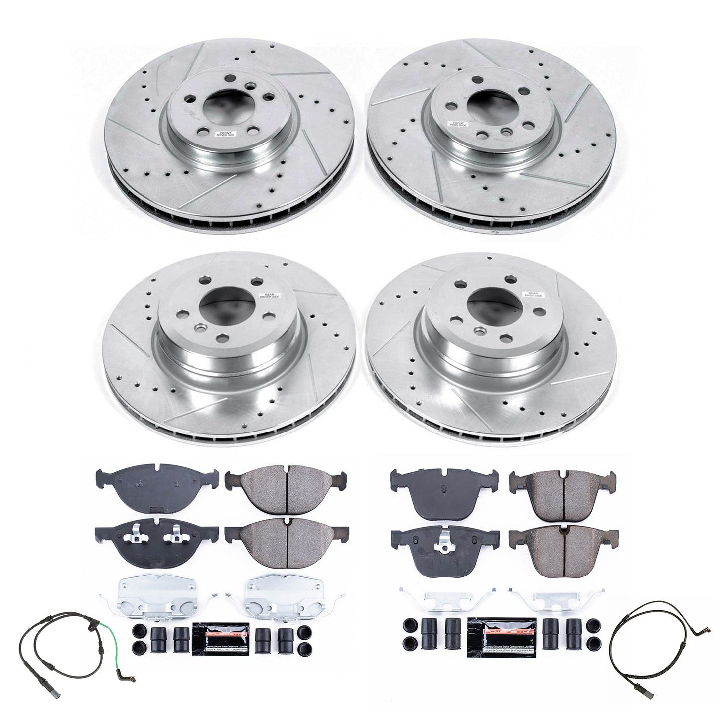 PowerStop Front and Rear Z23 Evolution Brake Kit | BMW X6 (2010) (K8884)