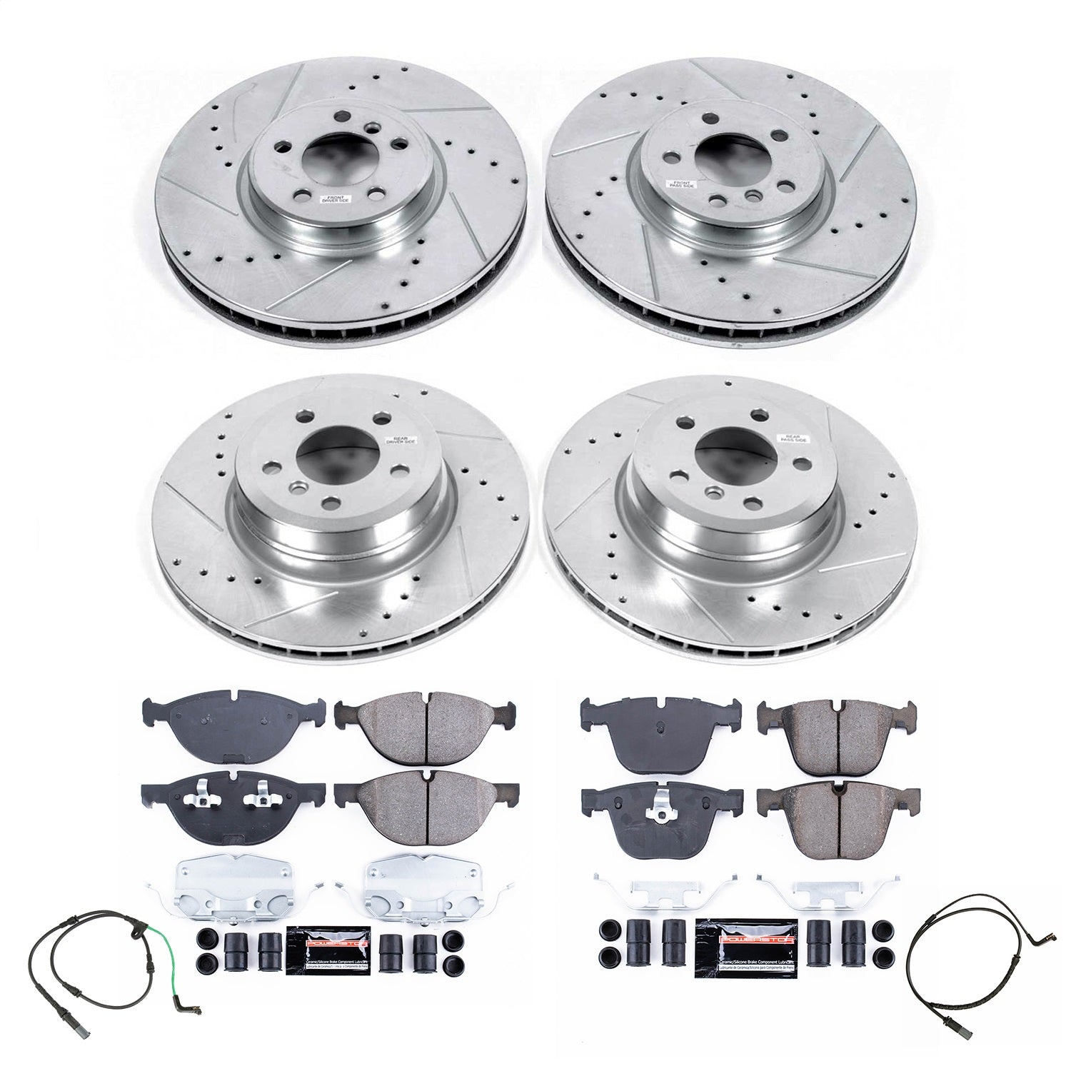 PowerStop Front and Rear Z23 Evolution Brake Kit | BMW X6 (2010) (K8884)