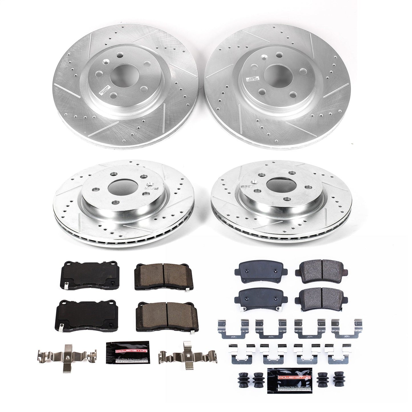 PowerStop Front & Rear Z23 Evolution Brake Kit | Cadillac XTS 2013–2019 (K8885)