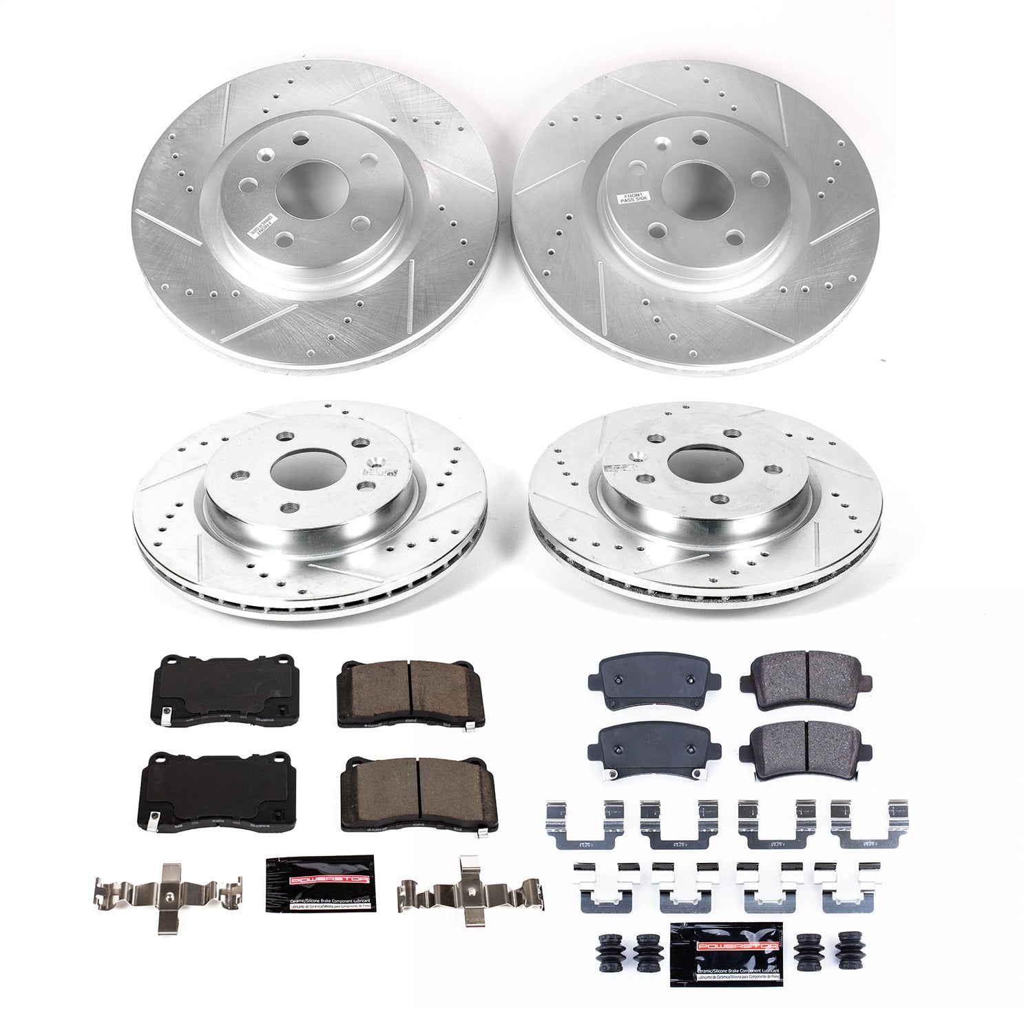 PowerStop Front & Rear Z23 Evolution Brake Kit | Cadillac XTS 2013–2019 (K8885)