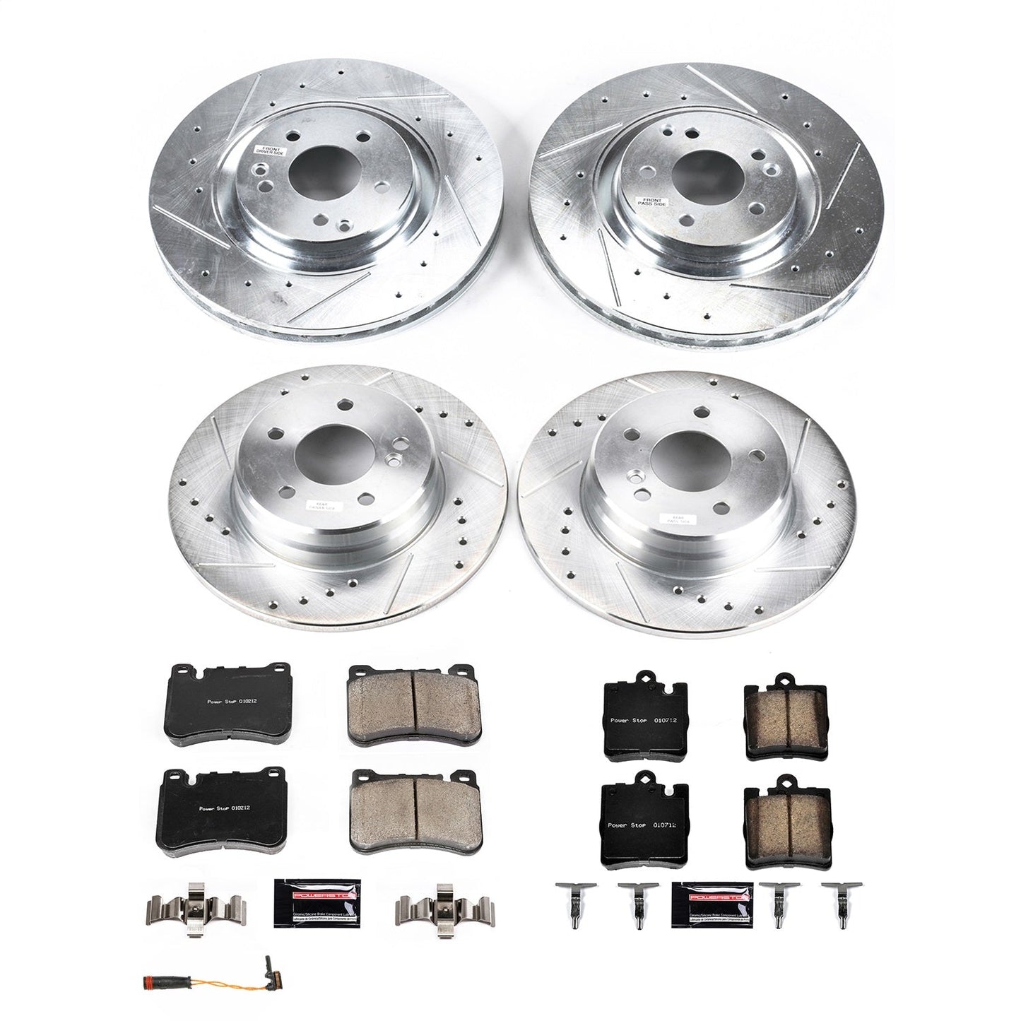 PowerStop Front & Rear Z23 Evolution Brake Kit | Mercedes-Benz SLK280 (2006–2008) (K8887)