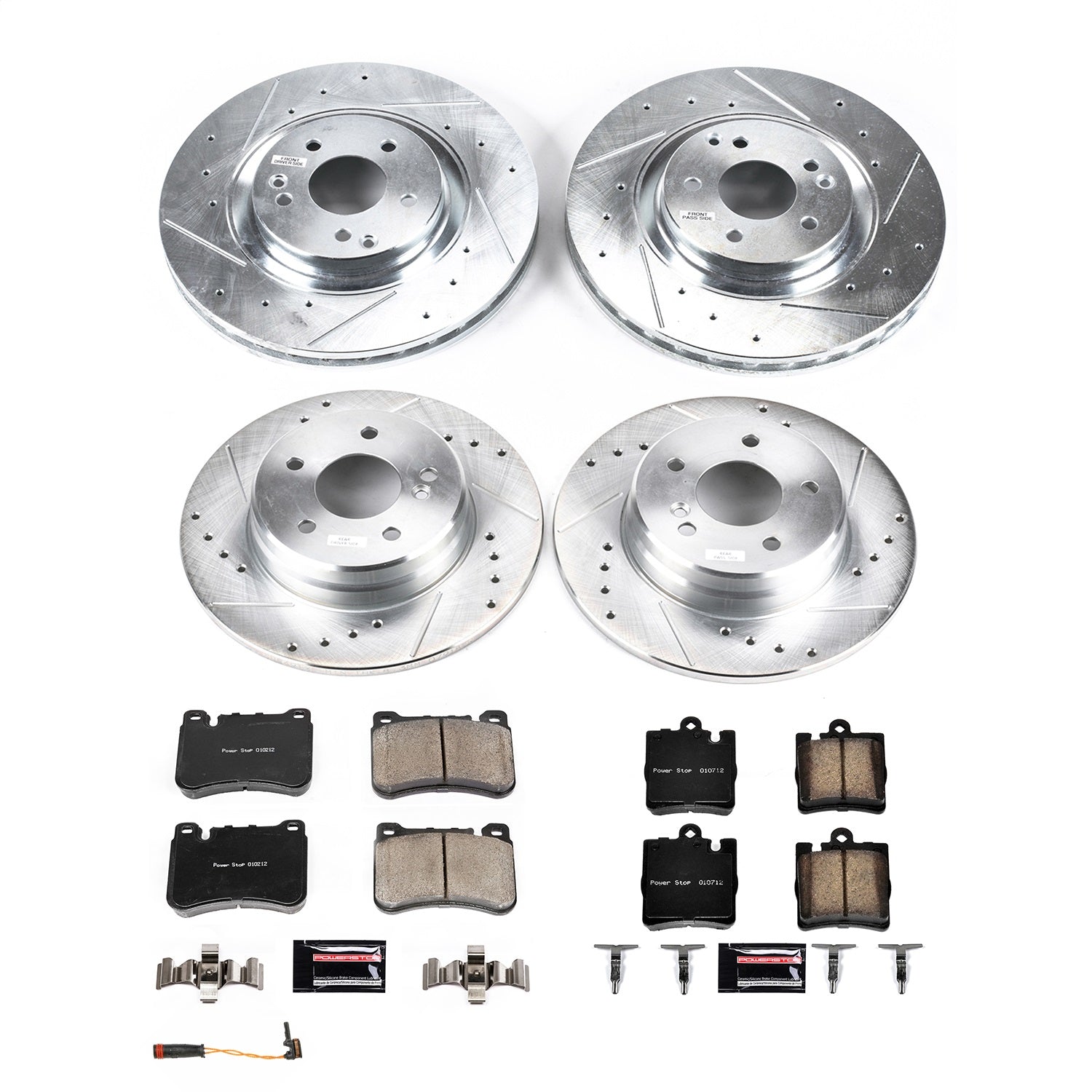 PowerStop Front & Rear Z23 Evolution Brake Kit | Mercedes-Benz SLK280 (2006–2008) (K8887)