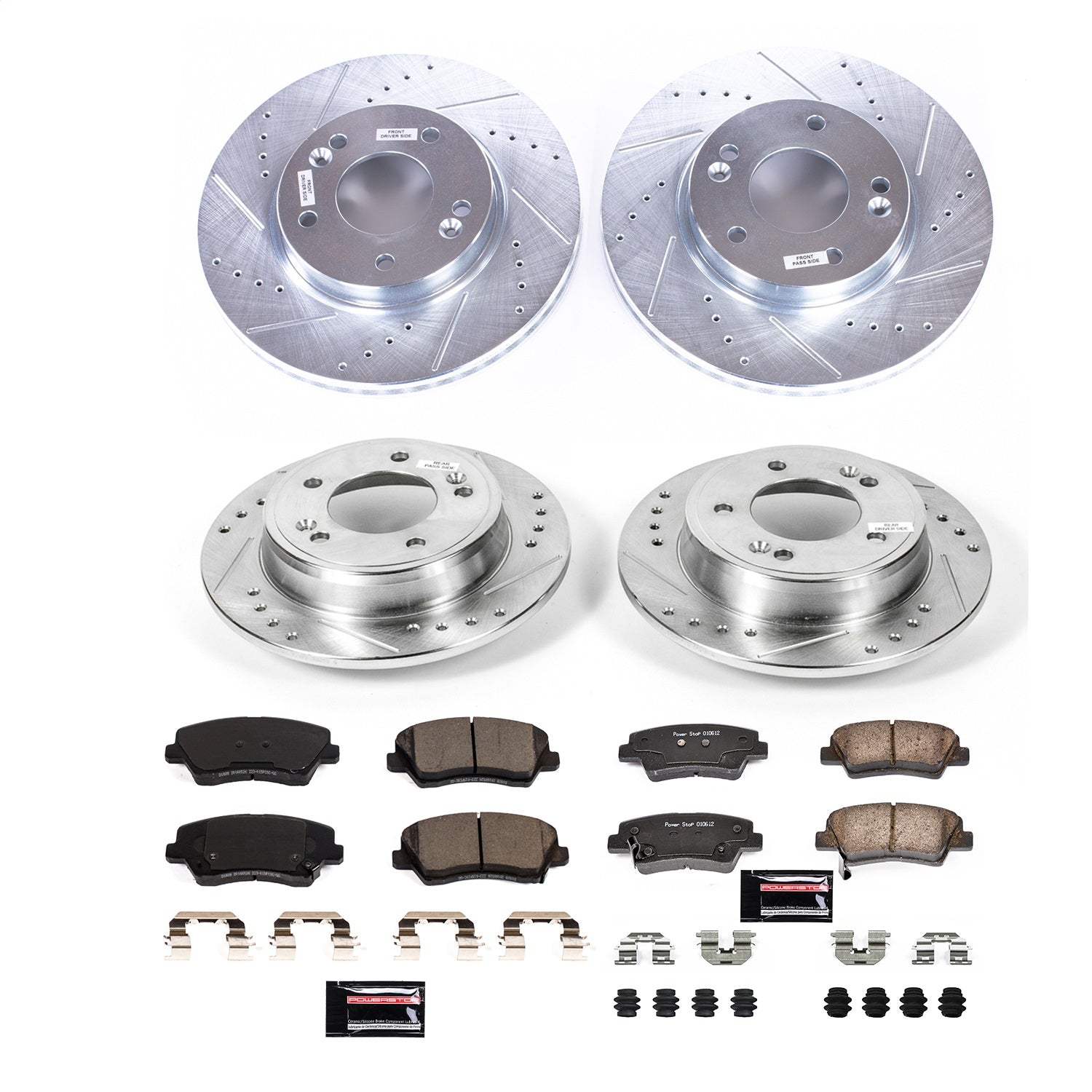 PowerStop Front & Rear Z23 Evolution Brake Kit | Hyundai Veloster (2016) (K8889)