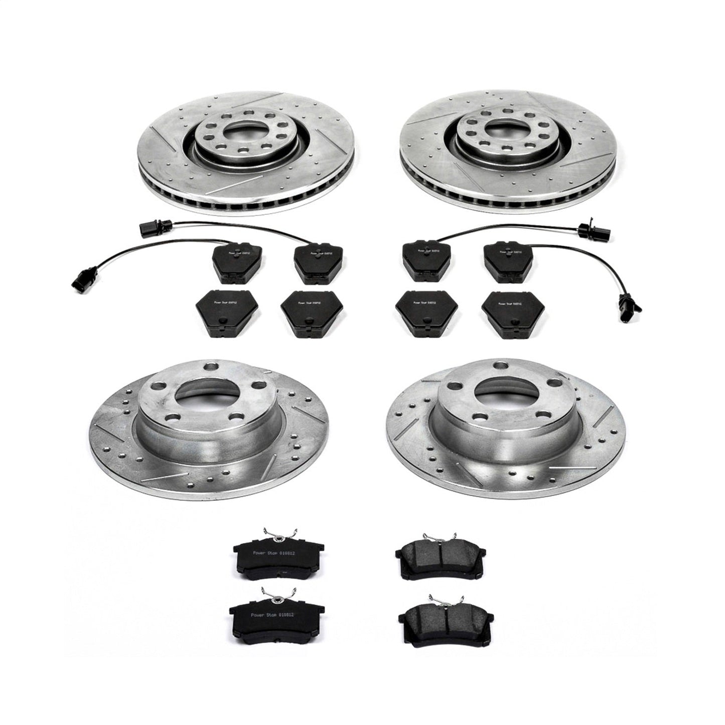 PowerStop Front & Rear Z23 Evolution Sport Brake Kit | Audi Allroad Quattro 2001–2005 (K889)
