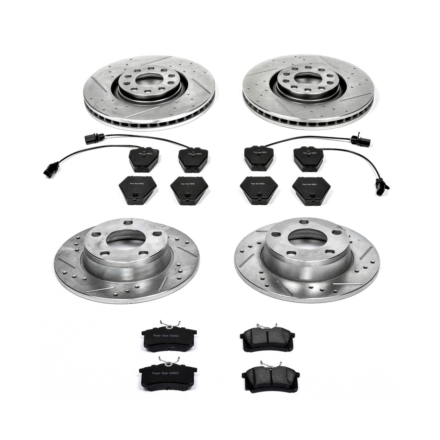 PowerStop Front & Rear Z23 Evolution Sport Brake Kit | Audi Allroad Quattro 2001–2005 (K889)