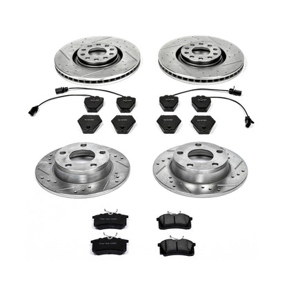 PowerStop Front & Rear Z23 Evolution Sport Brake Kit | Audi Allroad Quattro 2001–2005 (K889)