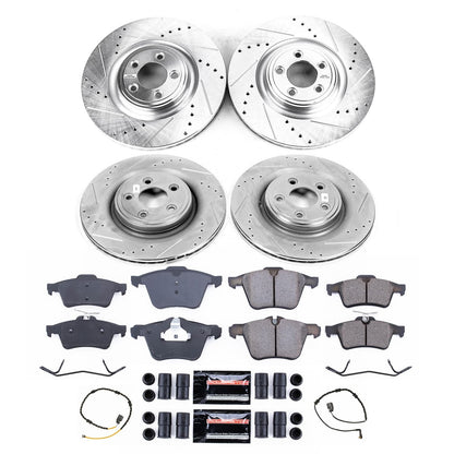 PowerStop Front and Rear Z23 Evolution Brake Kit | Jaguar XJ (2013–2015) (K8891)