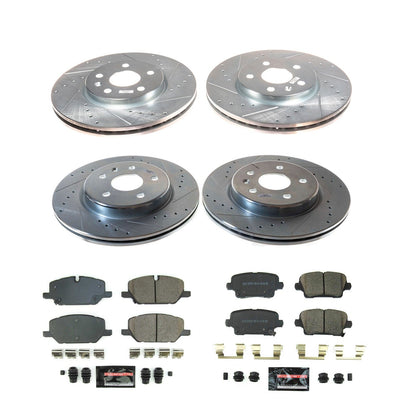 PowerStop Front & Rear Z23 Evolution Brake Kit | Cadillac XT4 (2020–2021) (K8898)