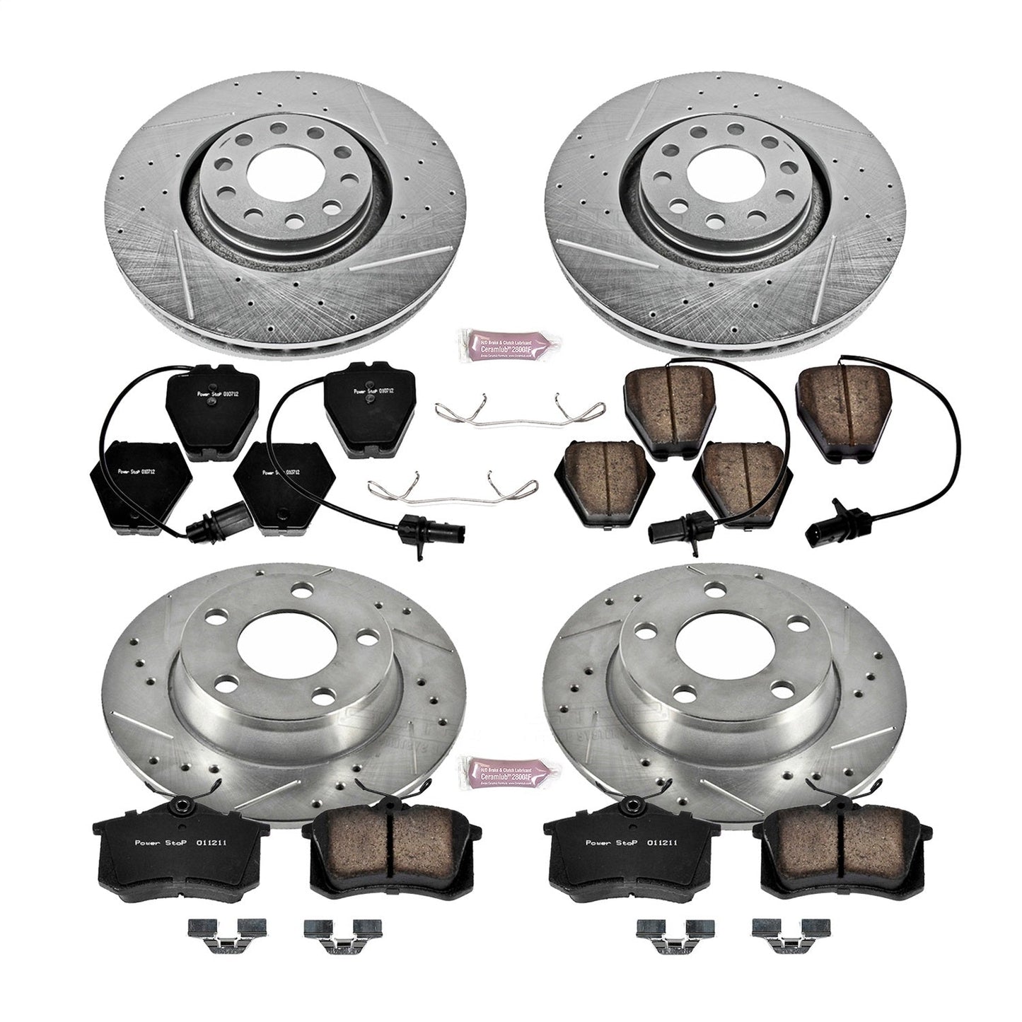 PowerStop Front & Rear Z23 Evolution Sport Brake Kit | Audi A6 Quattro (2000–2001) (K890)