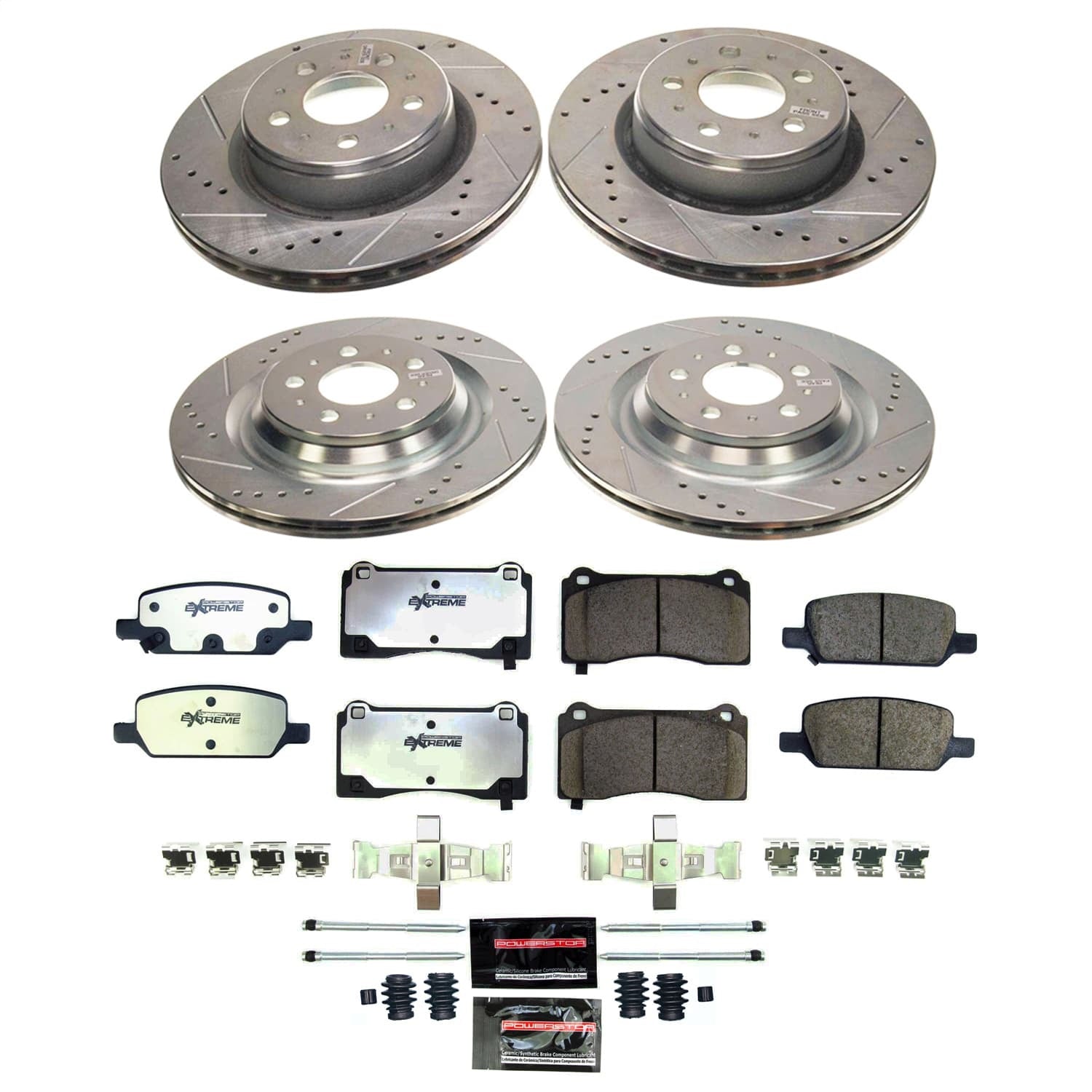 PowerStop Front and Rear Z26 Street Brake Kit | Tesla Model 3 (2017–2021) (K8904-26)