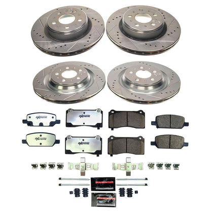 PowerStop Front and Rear Z26 Street Brake Kit | Tesla Model 3 (2017–2021) (K8904-26)