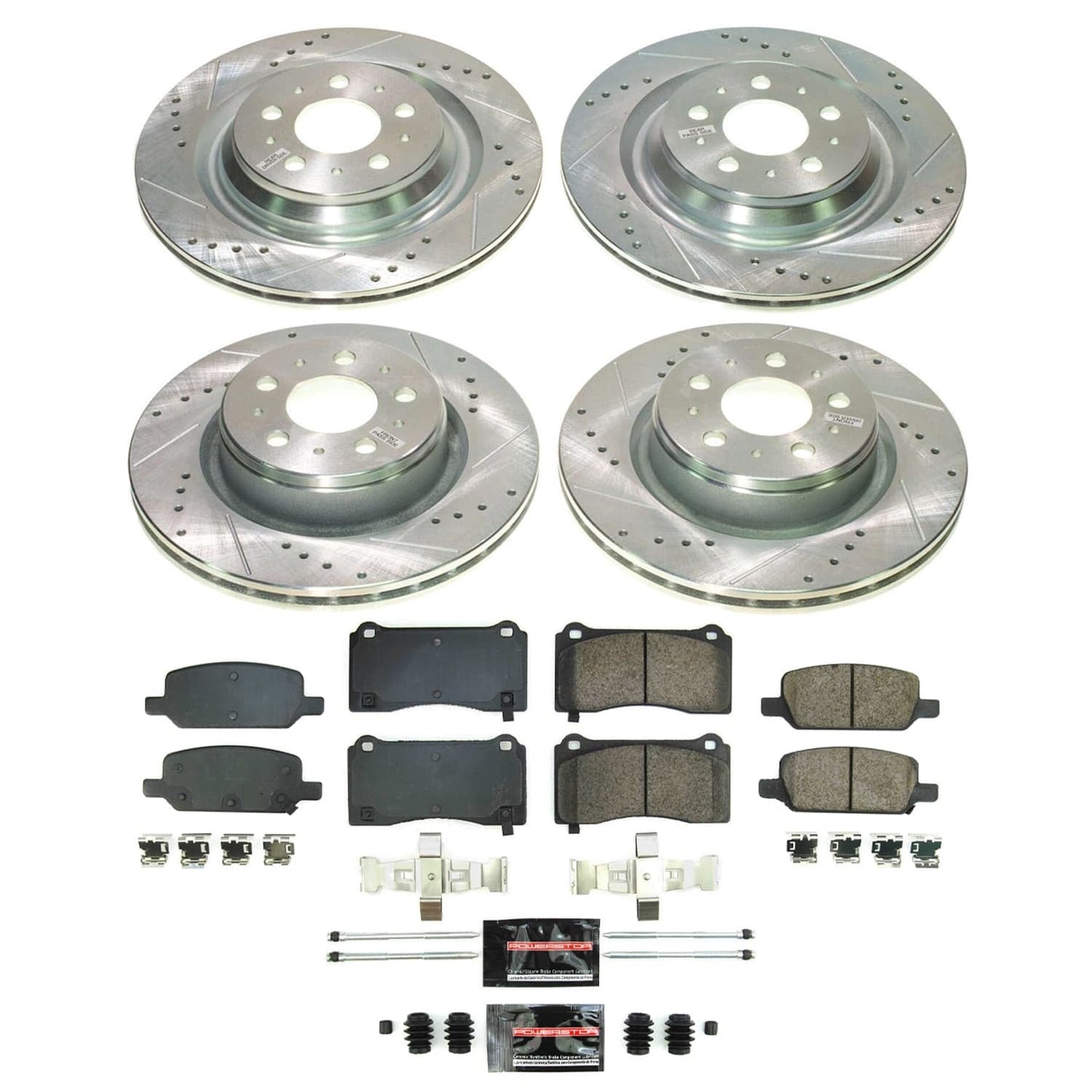 PowerStop Front and Rear Z23 Evolution Brake Kit | Tesla 3 (2017–2021) (K8904)