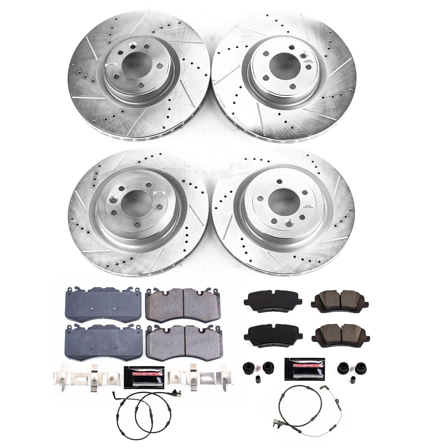 PowerStop Front and Rear Z23 Evolution Brake Kit | Land Rover Defender 110 (2021–2025) (K8905)
