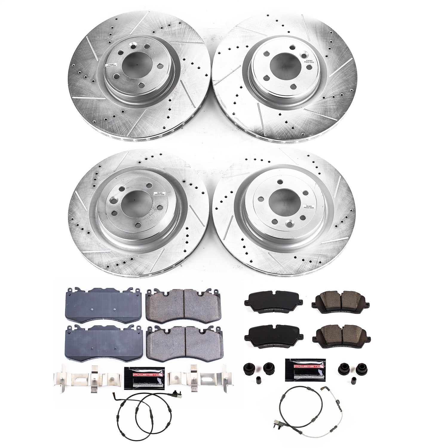 PowerStop Front and Rear Z23 Evolution Brake Kit | Land Rover Defender 110 (2021–2025) (K8905)