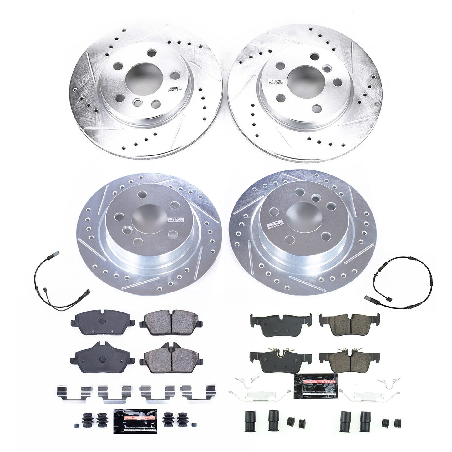 PowerStop Front & Rear Z23 Evolution Brake Kit | Mini Cooper 2020–2021 (K8908)